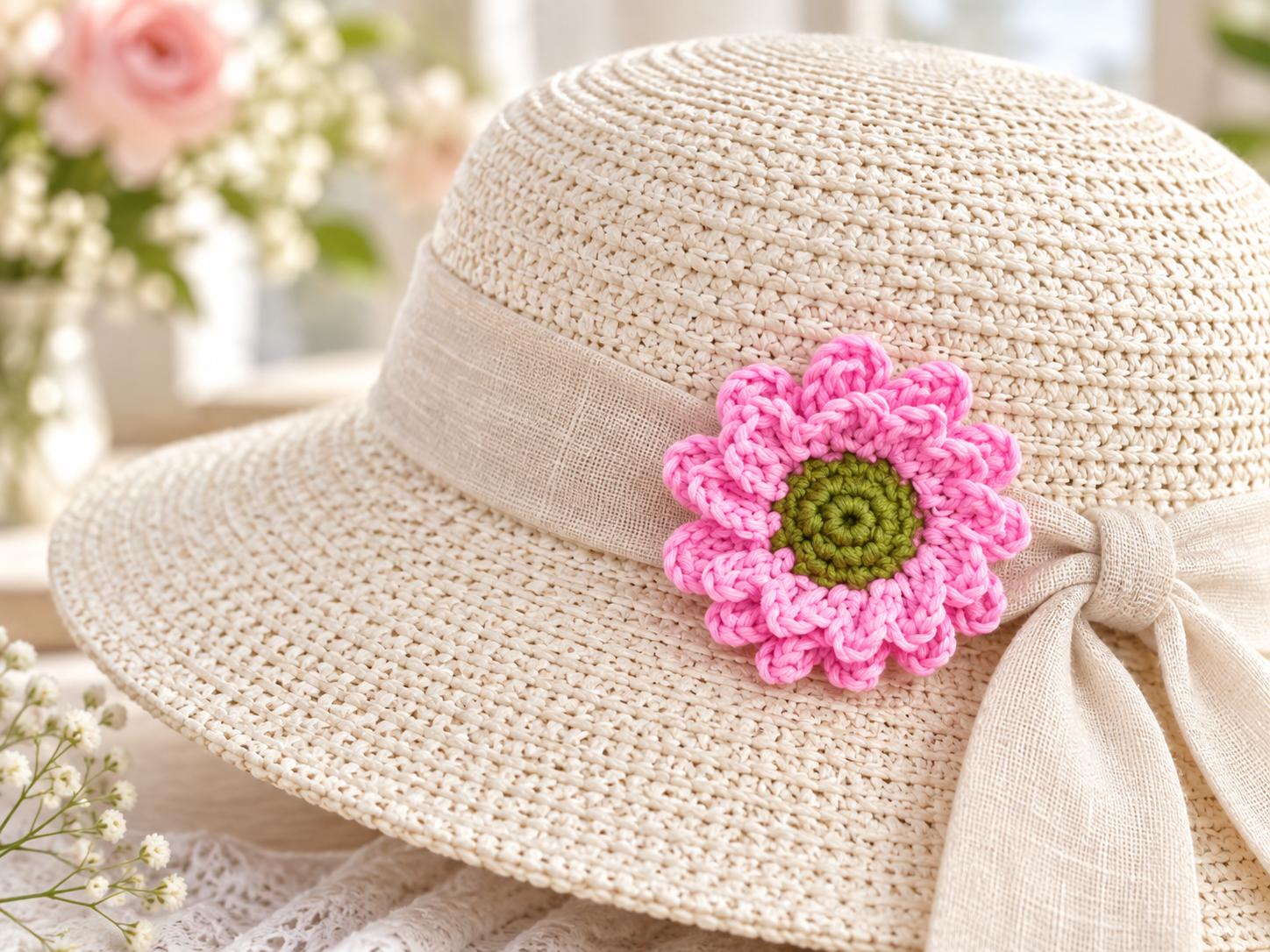 Crochet Multilayer Flower Hair Band Pattern – PDF + Video Tutorial
