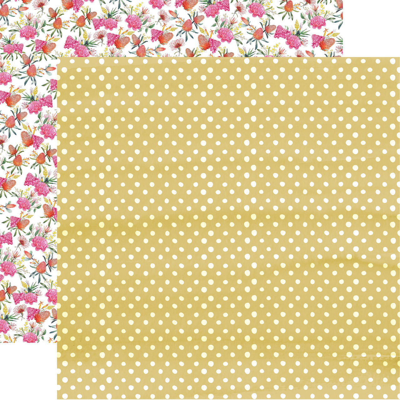 Kaisercraft Native Breeze Double-Sided Cardstock 12"X12" 10/Pkg - Pink Protea