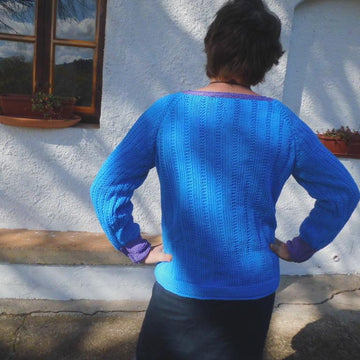 MANDRAZZE RUSTIC, aran-weight cotton sweater