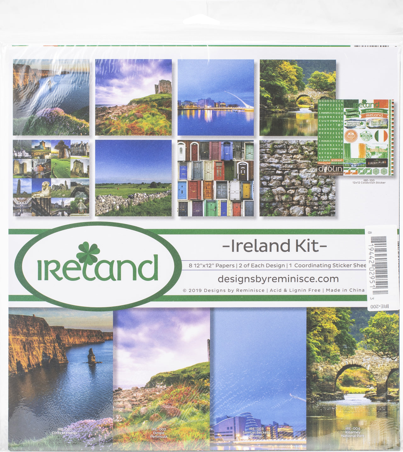 Reminisce Collection Kit 12"X12" - Ireland