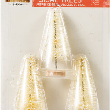 Prima Marketing Christmas In The Country Sisal Trees 3/Pkg - 595271