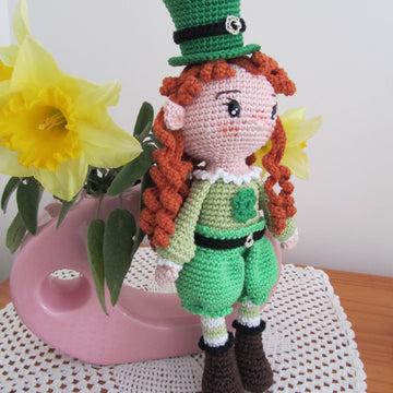 St Patrick Elf (Leprechaun) doll