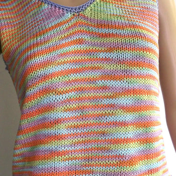 Candy stripe vest
