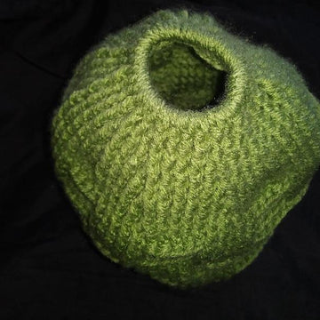 Basket Weave Ponytail Beanie
