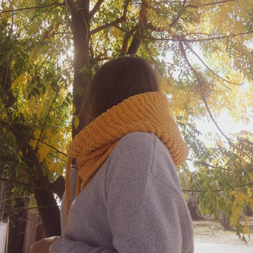 Crochet hood "Fluffy"