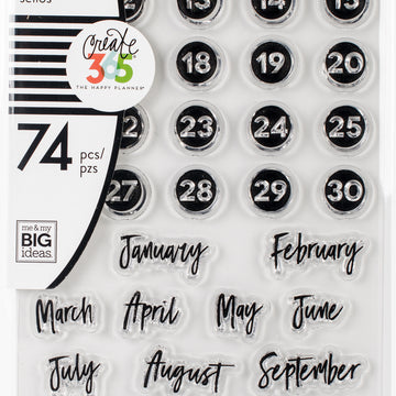 Happy Planner Clear Stamps - Dates
