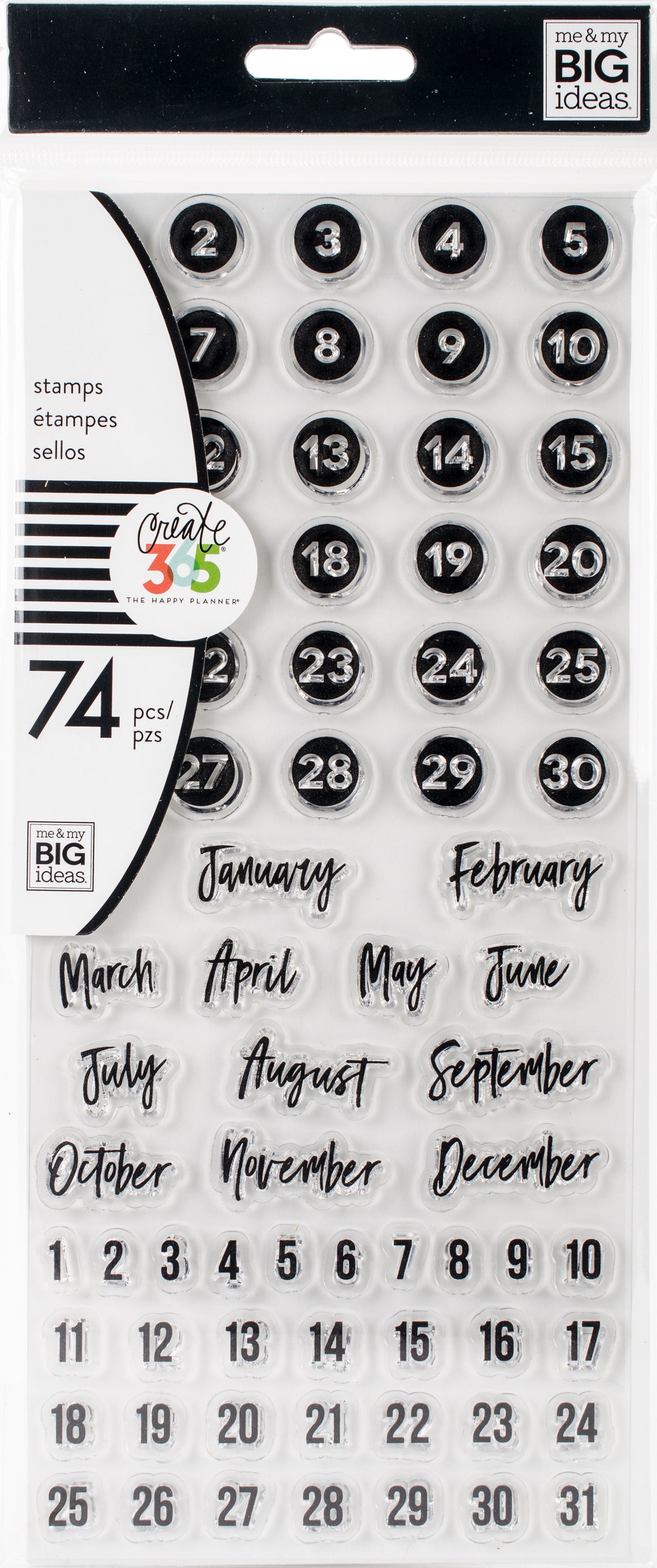 Happy Planner Clear Stamps - Dates