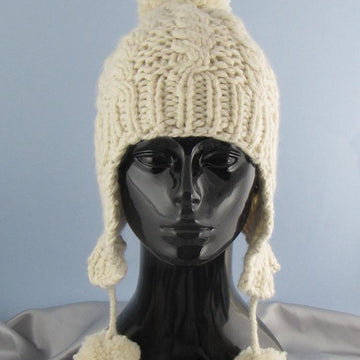 Big Bobble Superfast Cable Trapper Beanie Hat