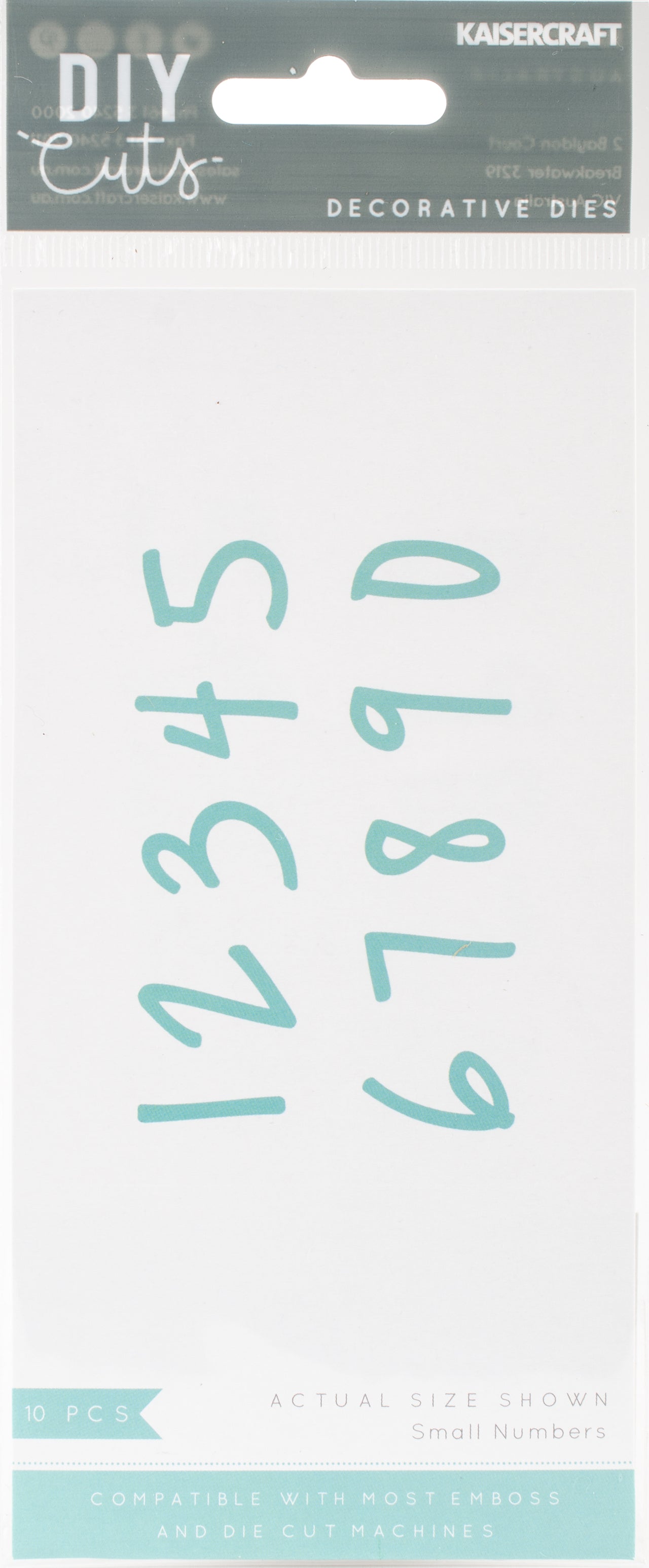 Kaisercraft Decorative Die - Small Numbers .25" To .75"