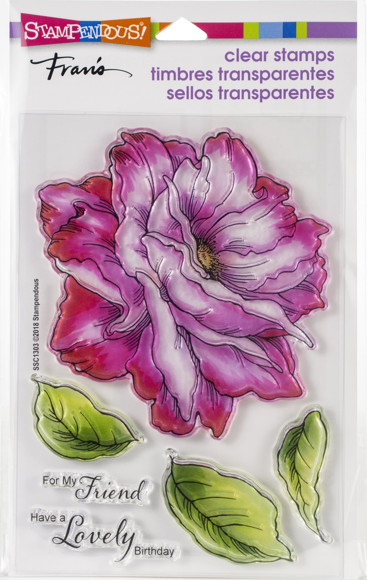 Stampendous Perfectly Clear Stamps - Rose Friend