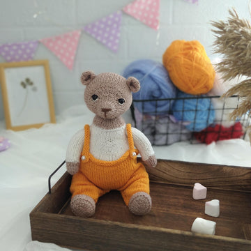 Teddy bear knitting toy pattern - OlaKnittedBears