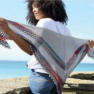 Cascade Rainbow Shawl