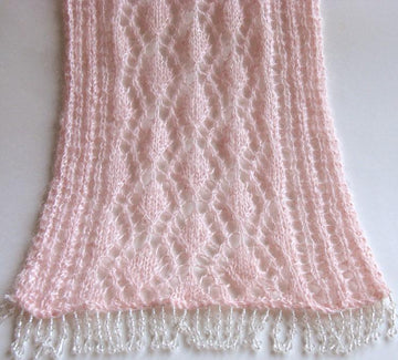 K670-Rose Trellis Scarf