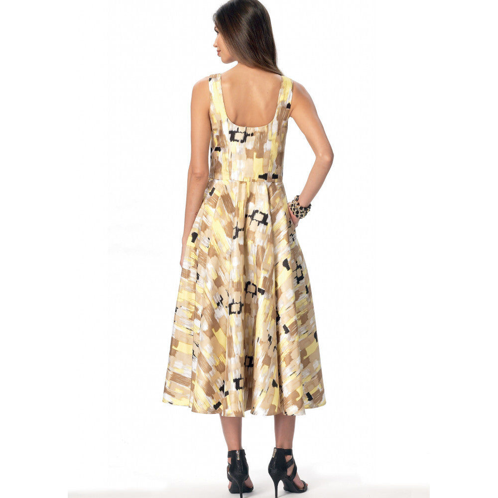 Vogue Misses' Button-Down, Flared-Skirt Dresses V9182 - Sewing Pattern