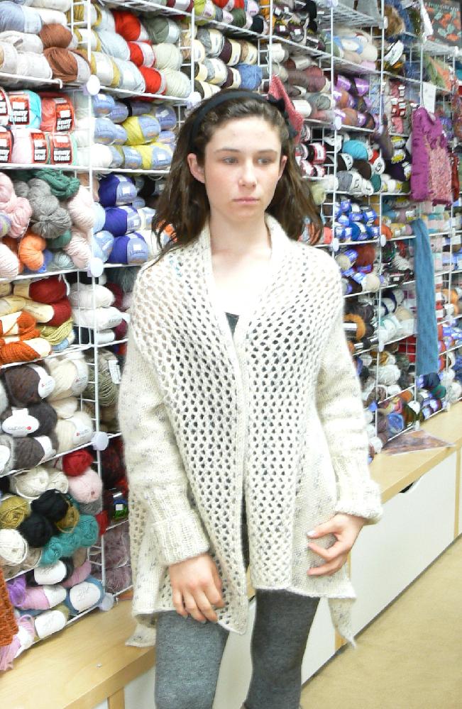 Snowflake long-lacy cozy
