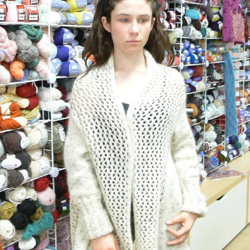 Snowflake long-lacy cozy