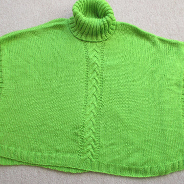 Chunky Cable Poncho