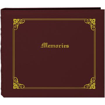 Pioneer 3-Ring Sewn Cover Album 12"X12" - Burgundy Italian