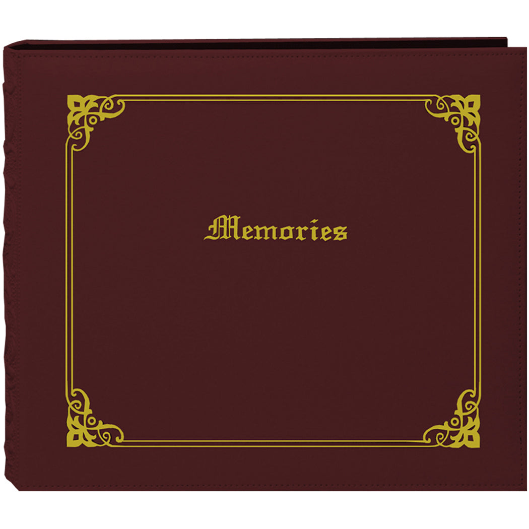 Pioneer 3-Ring Sewn Cover Album 12"X12" - Burgundy Italian