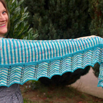 Straight and Arrow Shawl