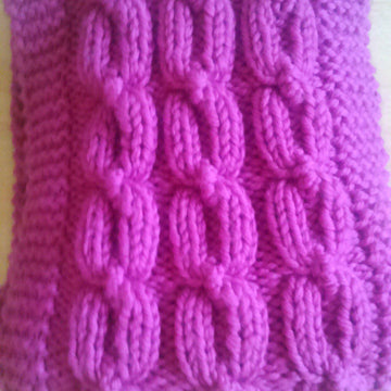Snuggly Cabled Scarf
