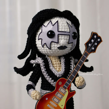 The Spaceman – Rock Star Amigurumi Crochet Pattern + Guitar Printable (Fanart Inspired)
