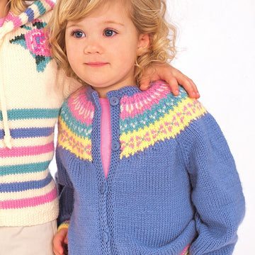Fair Isle Classic Cardigan in Patons Astra
