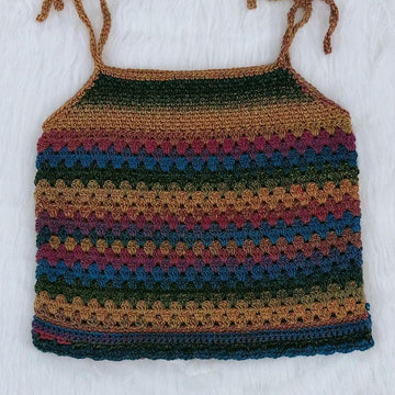 Granny Stitch Crochet Tank Top Pattern Easy Summer Singlet PDF Beginner Women’s Crochet Shirt DIY Crochet Top for Hot Weather or Festivals