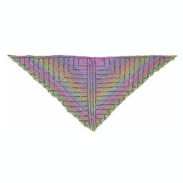 Plum Crazy Shawlette and Shawl