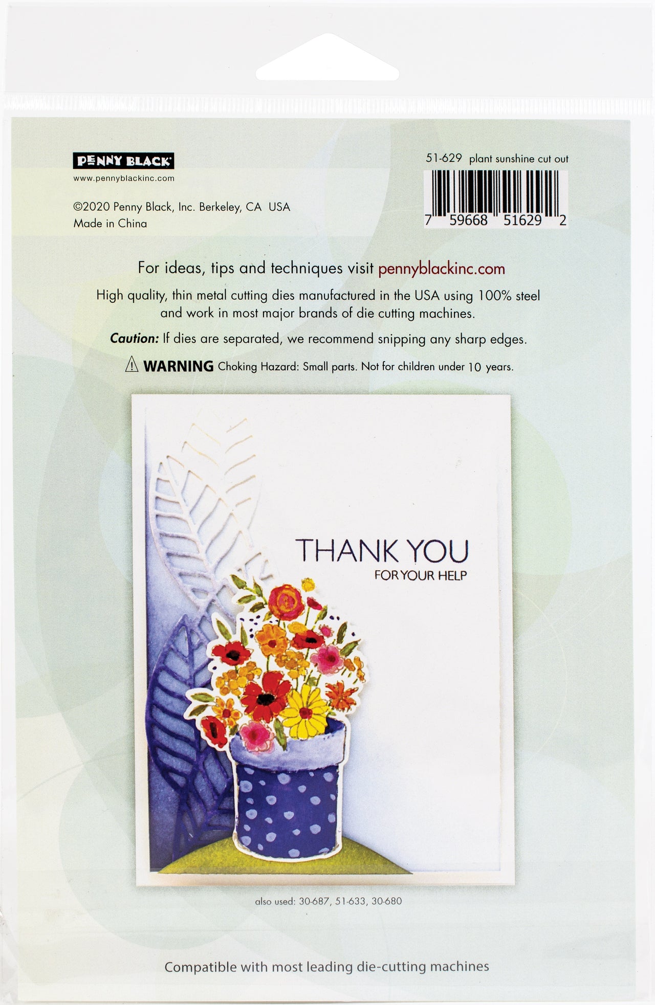 Penny Black Creative Dies - Plant Sunshine Cut-Out