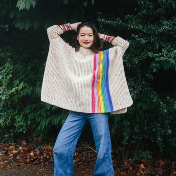 Colours Of The Rainbow Poncho