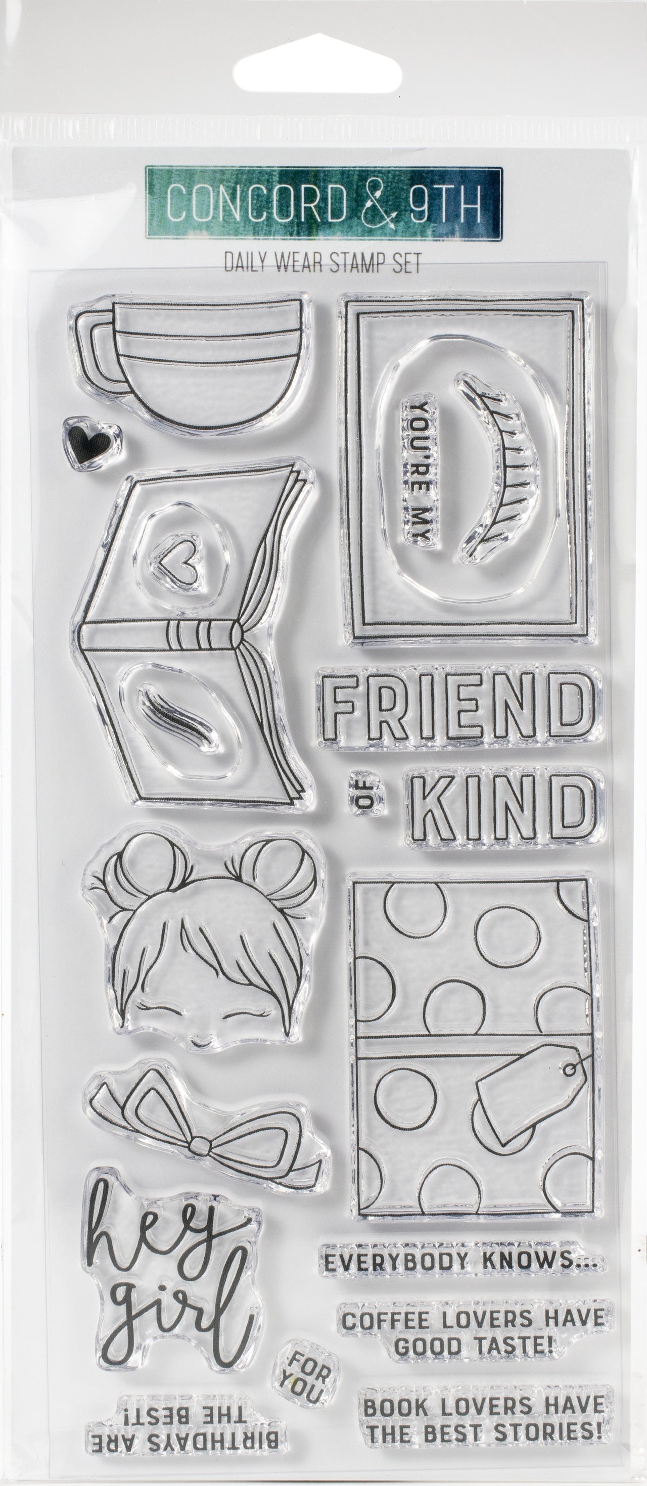 Concord & 9th Clear Stamps 4"X8" - Daily Wear