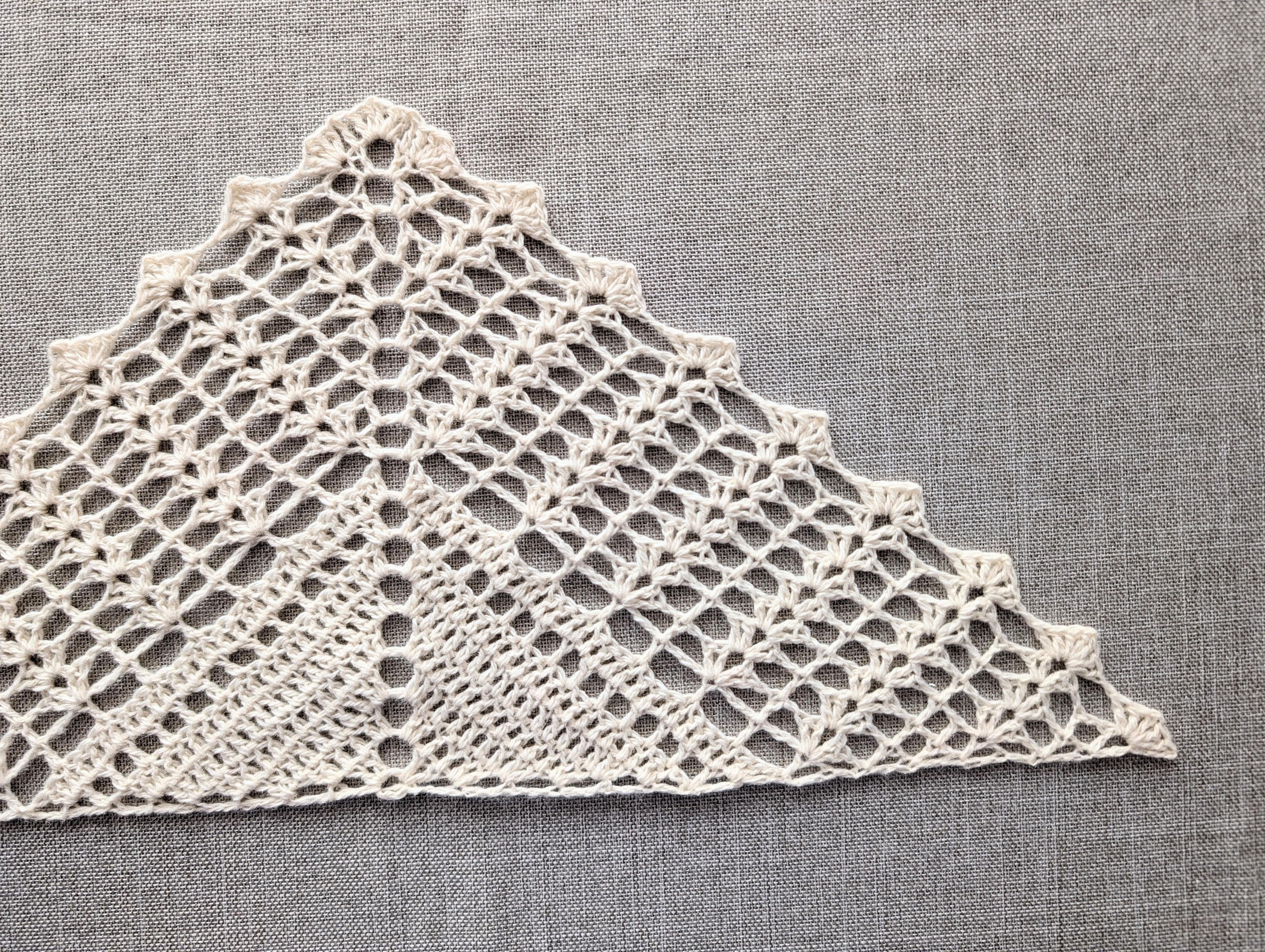 Triangle Lace Crochet Shawl #115