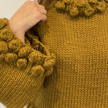 Cropped Bobble Pullover