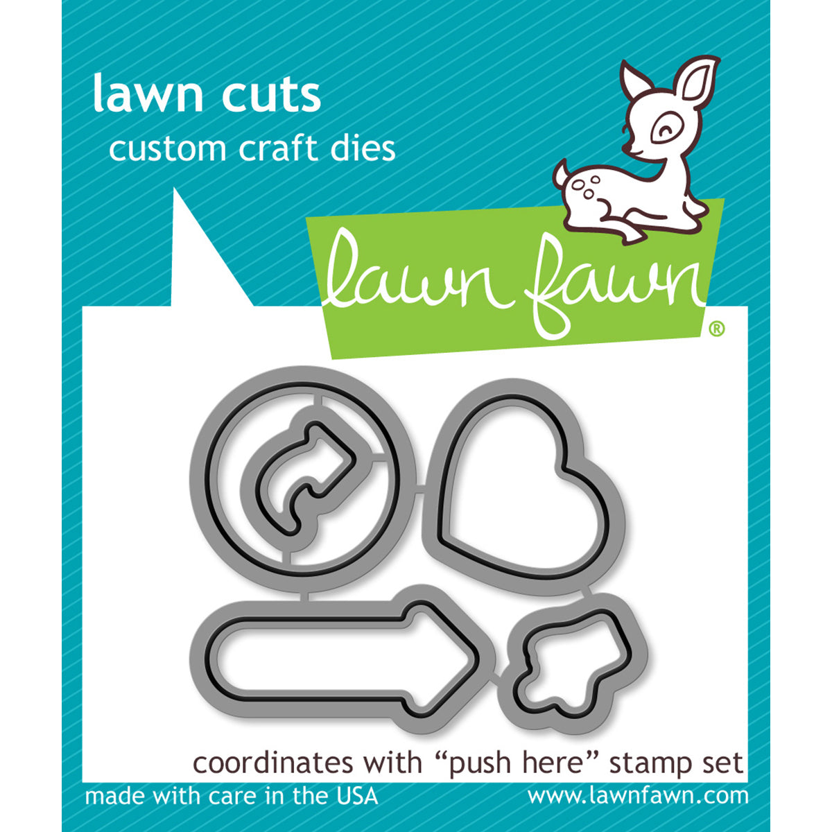 Lawn Fawn Lawn Cuts Custom Craft Die - Push Here