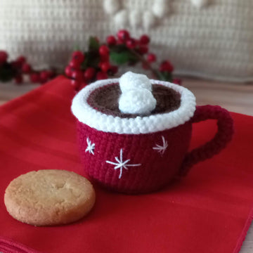 Hot Cocoa Mug and Marshmallow Snowman