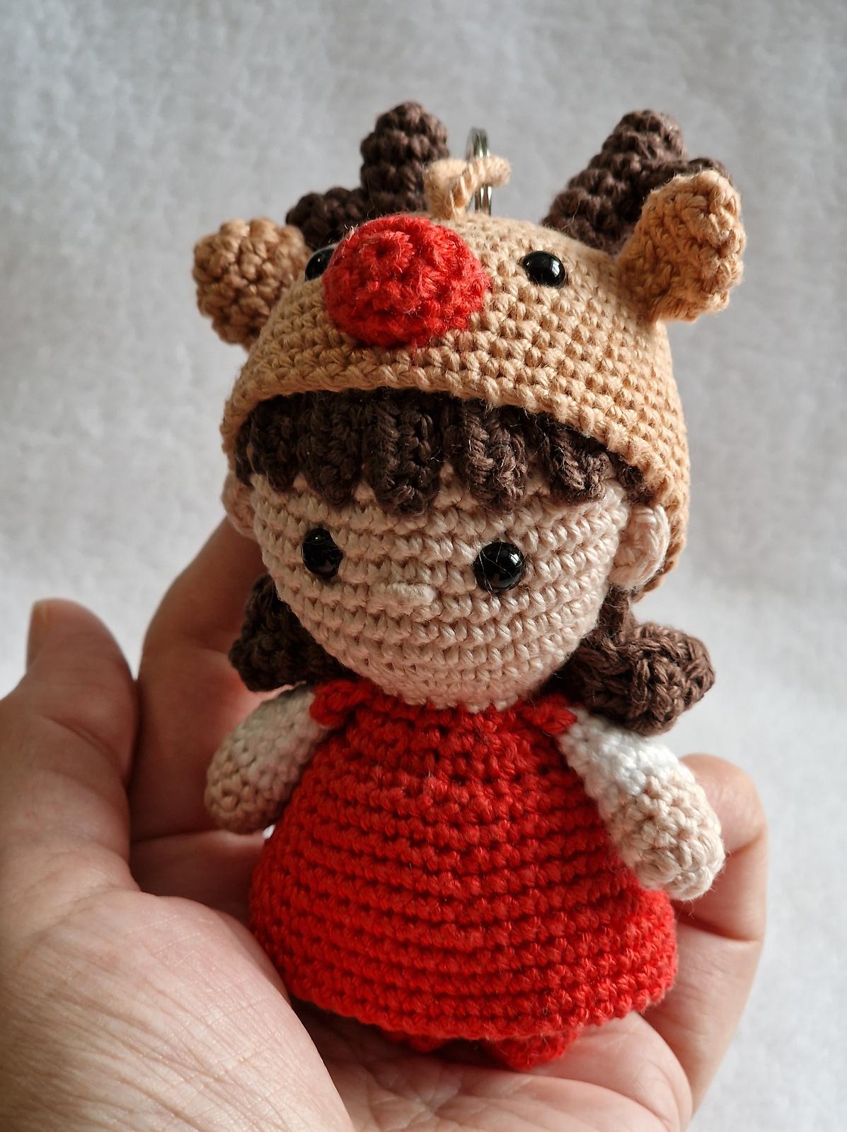 Christmas Bag Charm Doll