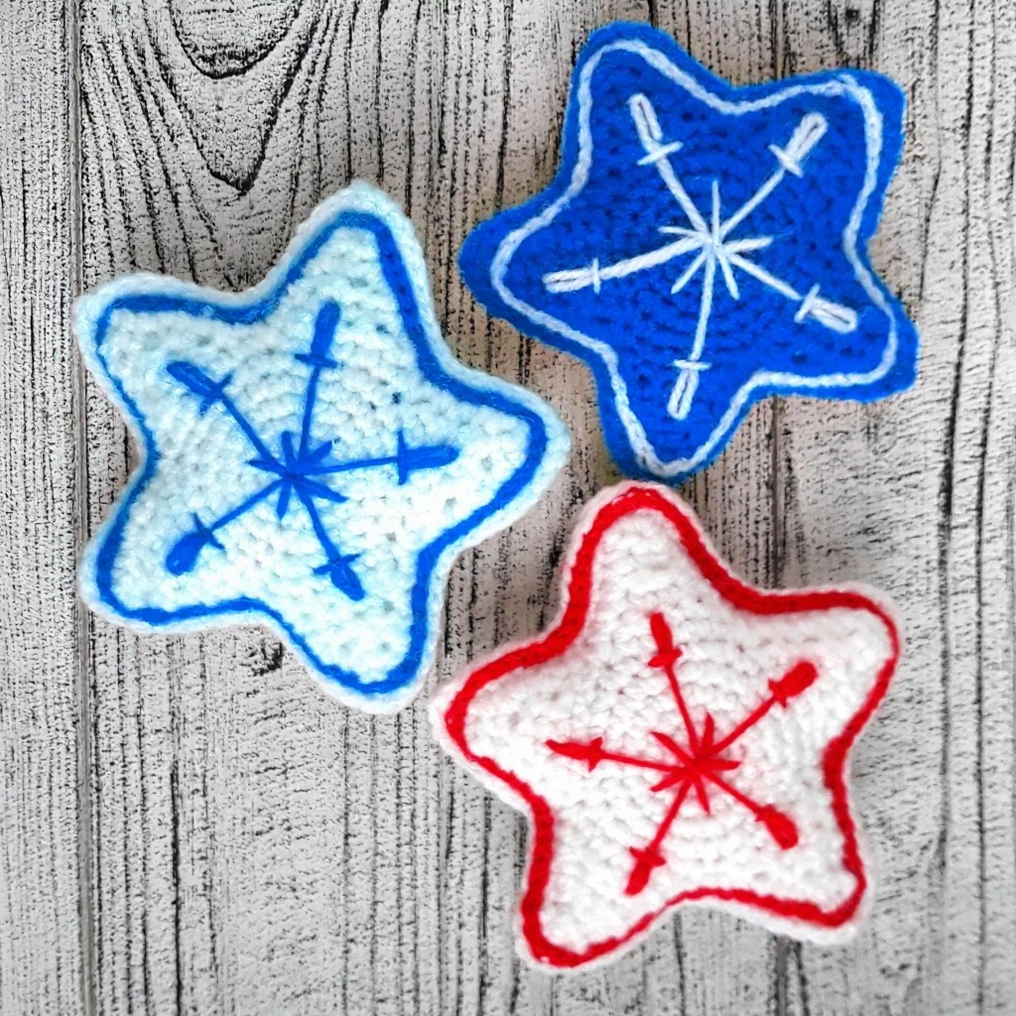 Crochet Christmas Star Ornament Pattern: DIY Xmas Decor (PDF file)