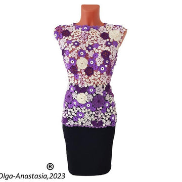 Crochet sleeveless blouse