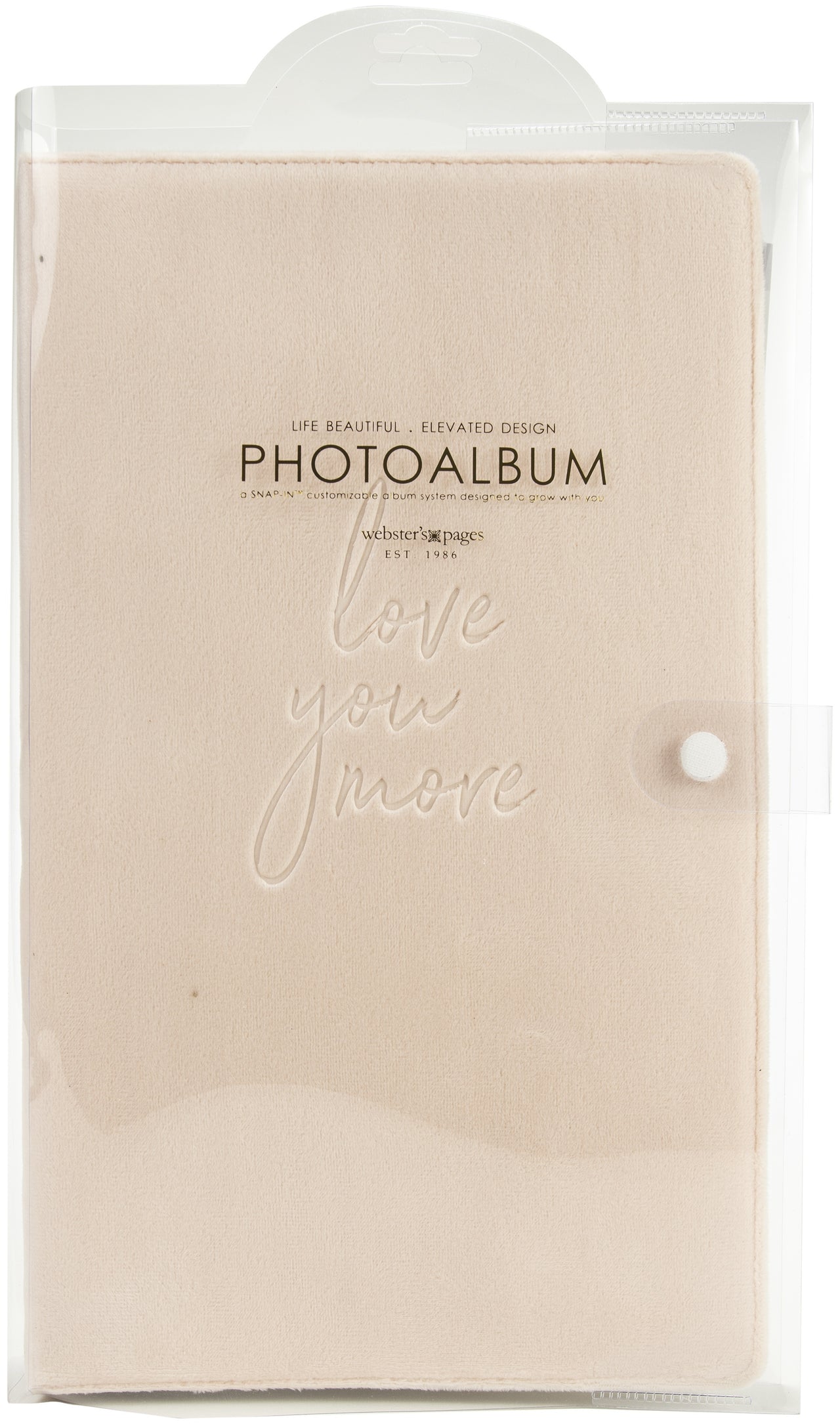 Webster's Pages Color Crush Tall Creative Photo Album 8"X13.5"X2" - Ballet Pink