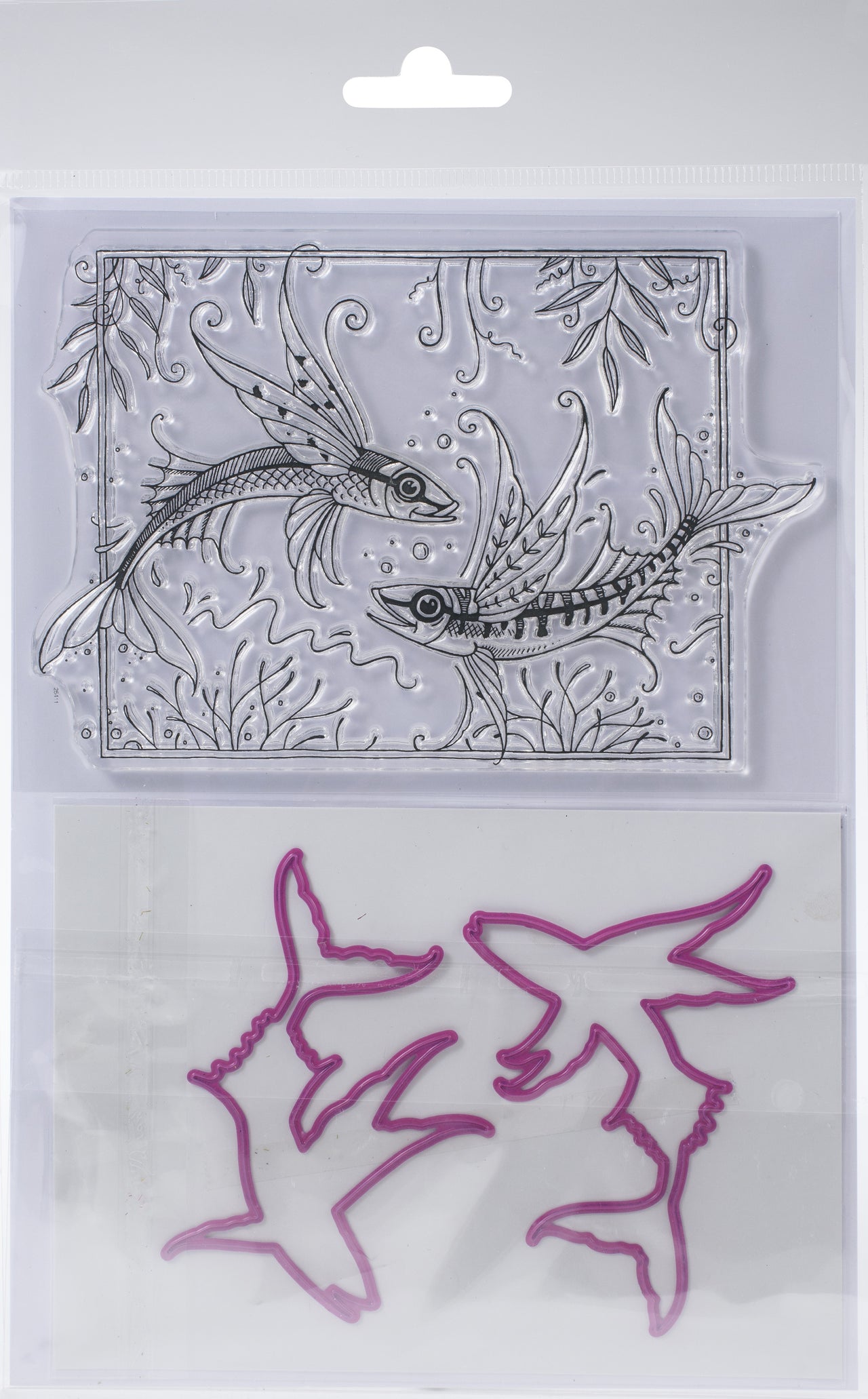 Creative Expressions Pink Ink Designs Stamp And Die Set - A Cut Above- Something Fishy