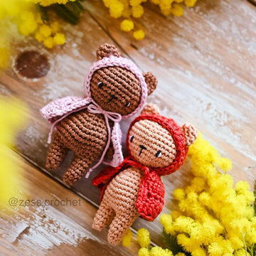 Crochet pattern Bisou the tiny bear