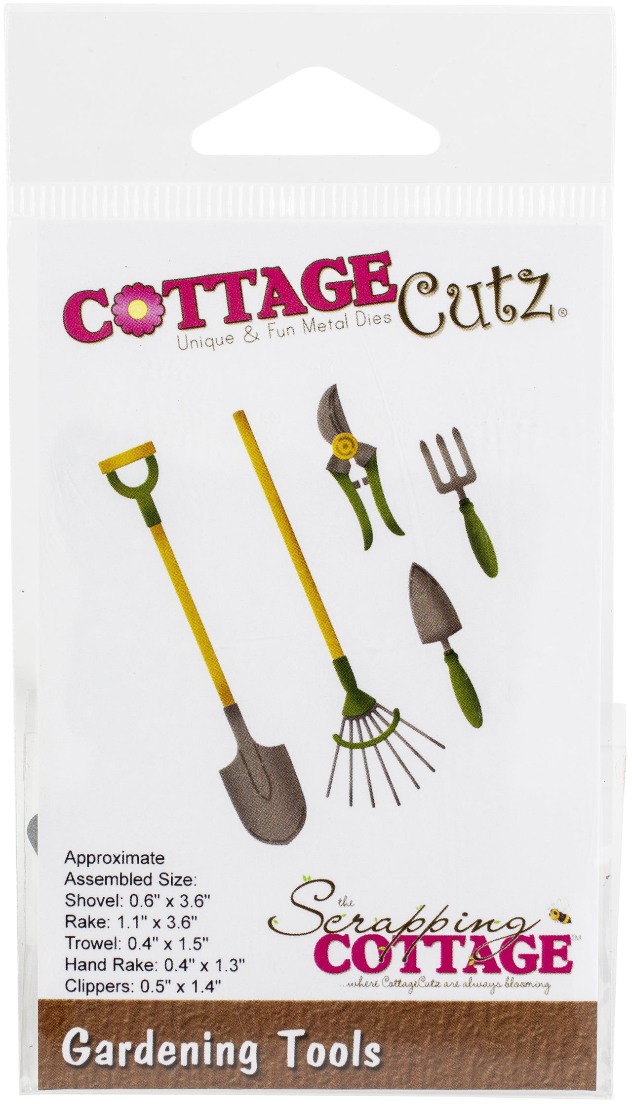 CottageCutz Dies - Gardening Tools 3.6" To .4"