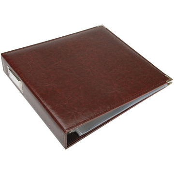 We R Memory Keepers We R Classic Leather D-Ring Album 12"X12" - Cinnamon