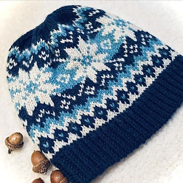 Graphic Selbu Knit Hat