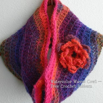 Watercolor Waves Cowl