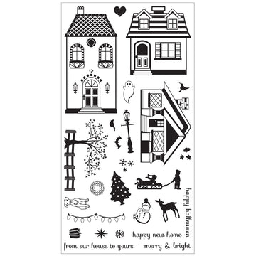 Sizzix Clear Stamps By Rachael Bright - Happy Home
