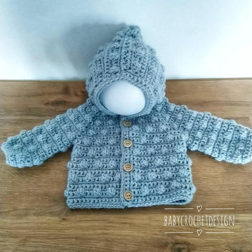 Winter Bobble Cardigan or Hoodie