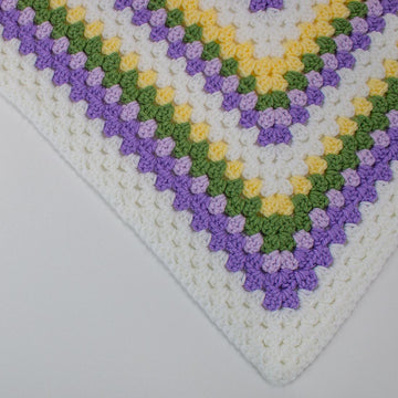 Buttercup Infinity Granny Rectangle Crochet Blanket