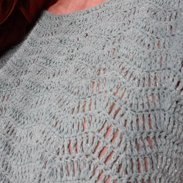 Shiny waves blouse
